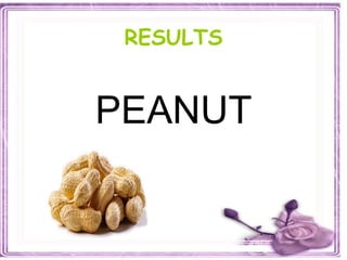 RESULTS PEANUT 