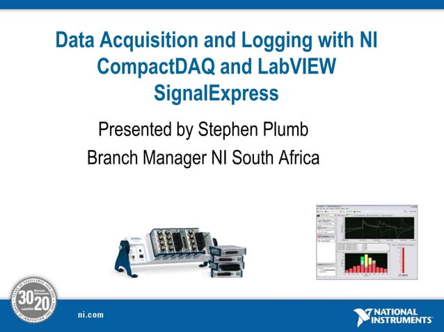 Introduction to National Instrument Data Logging Machine Monitoring and ...