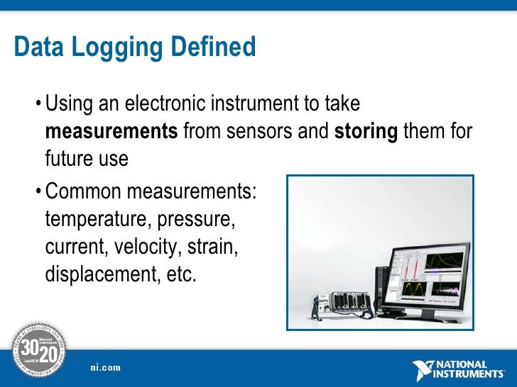 Introduction to National Instrument Data Logging Machine Monitoring…