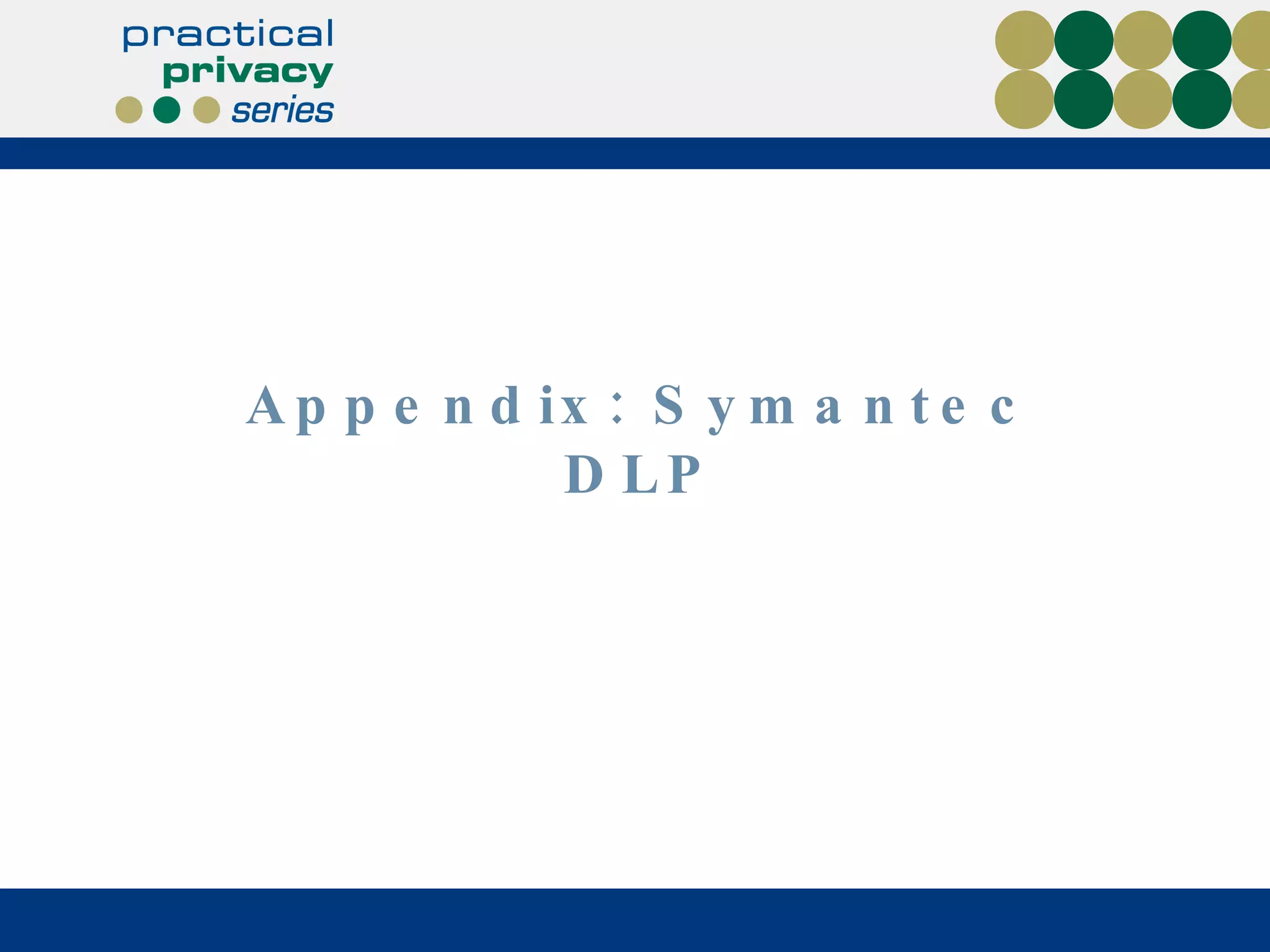 Appendix: Symantec DLP 