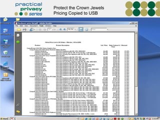 Protect the Crown Jewels Pricing Copied to USB 