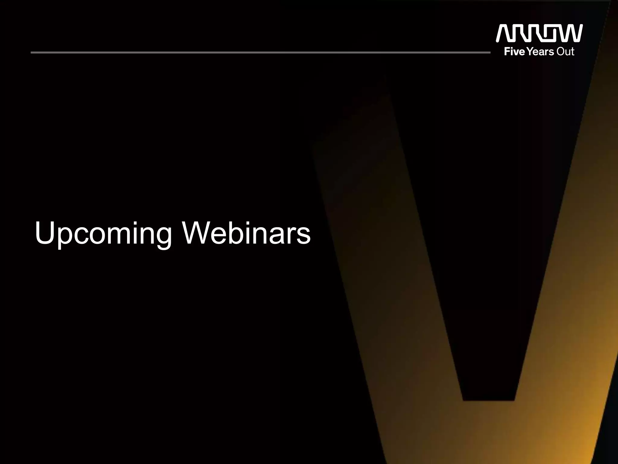 Upcoming Webinars
 