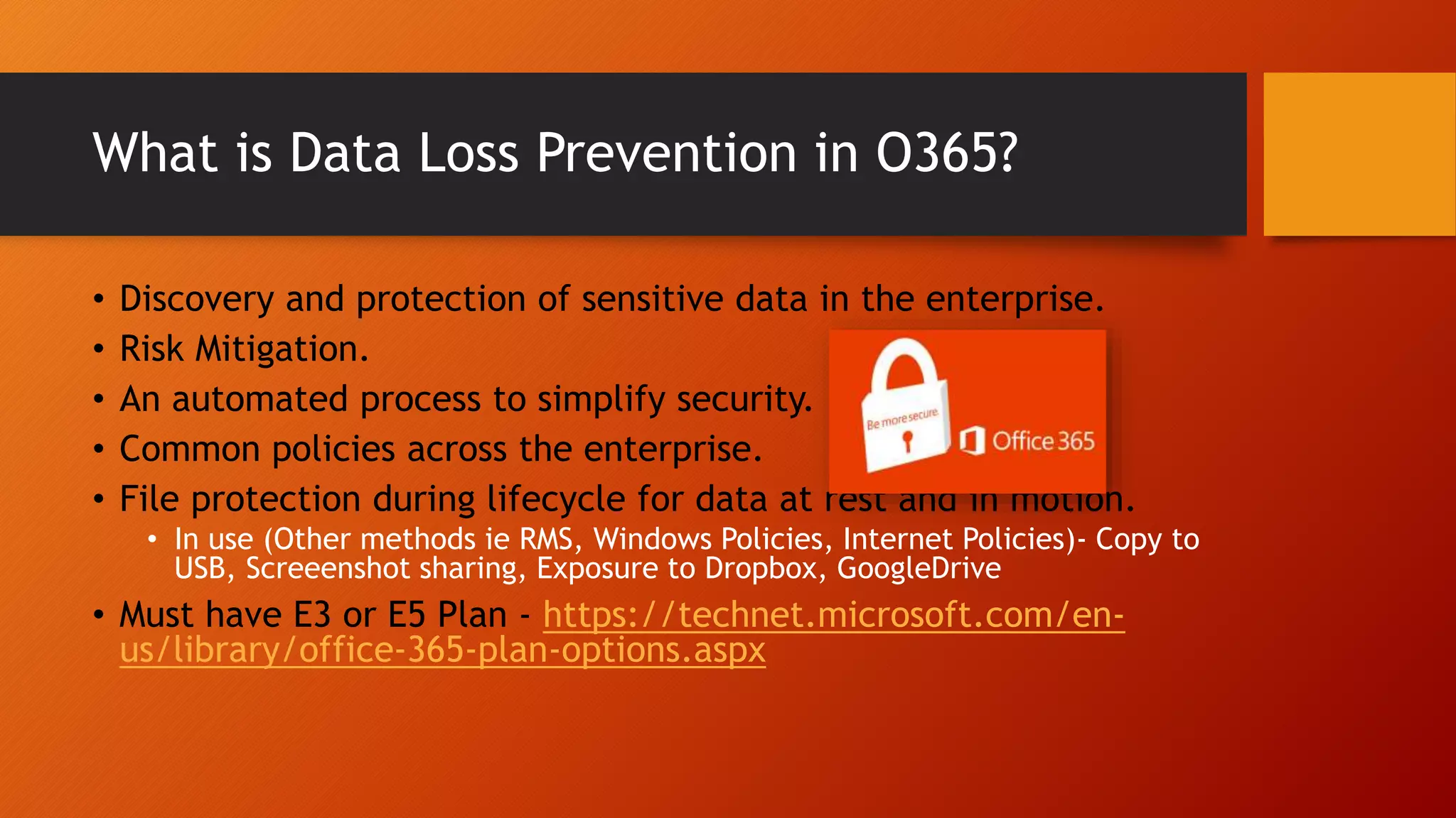 Data Loss Prevention in O365 PPTX