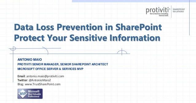 Data Loss Prevention In Sharepoint Protect Your Sensitive Informati