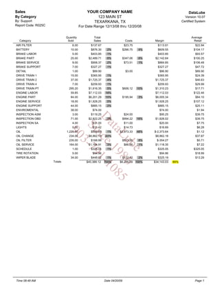 DataLube Sales Reports | PDF