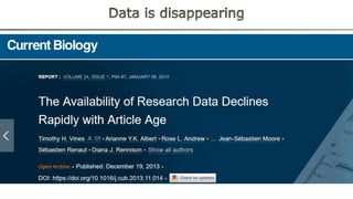 Infrastructure for research data management | PPTX