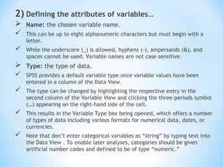 Variable Attribute Data management and application software | PPT