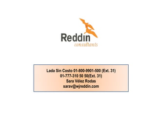 Lada Sin Costo 01-800-9901-500 (Ext. 31) 01-777-310 50 50(Ext. 31) Sara Vélez Rodas [email_address] 