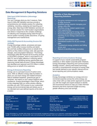 Data Management and Reporting Brochure | PDF