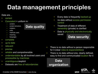 Data management for proposal writing | PDF
