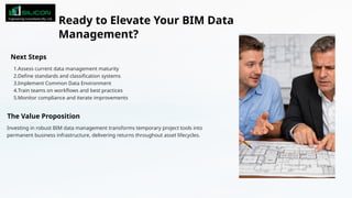 Data Management in BIM From Model to Information Asset | PPTX