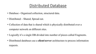 Structed Computer Database DATA BASE MANAGEMENT IN CLOUD - UNIT -1 PPT | PPTX
