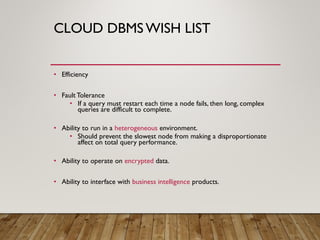 Data management in cloud computing trainee | PDF