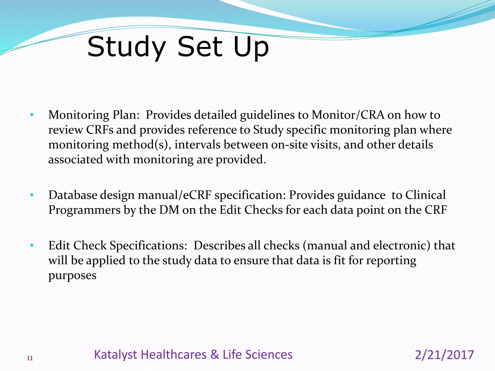 Clinical Data Management Plan_Katalyst HLS | PPTX