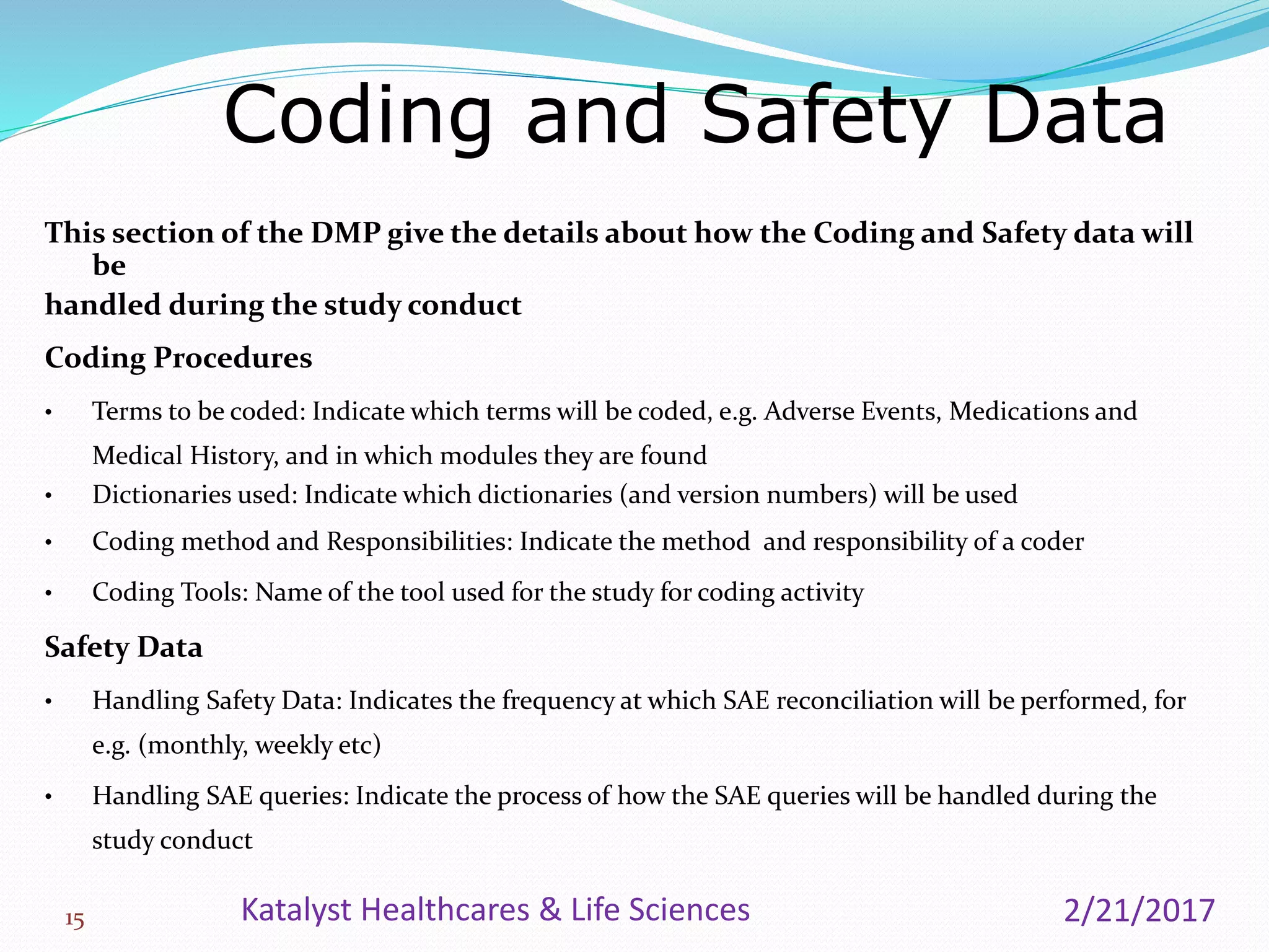 Clinical Data Management Plan_Katalyst HLS | PPTX