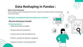 Comprehensive Guide to Data Manipulation and Analysis with Pandas in ...