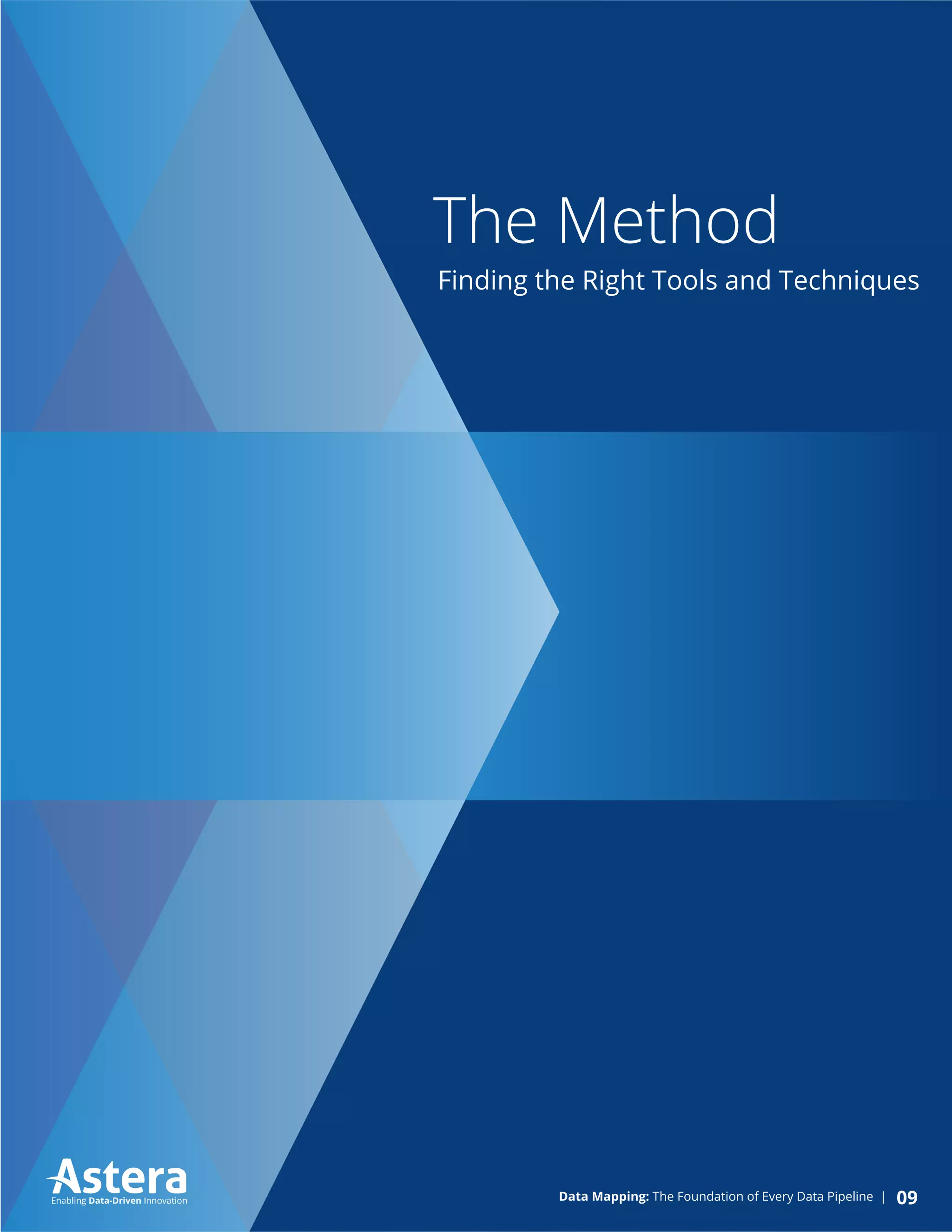 The Method
Finding the Right Tools and Techniques
09Data Mapping: The Foundation of Every Data Pipeline |
 