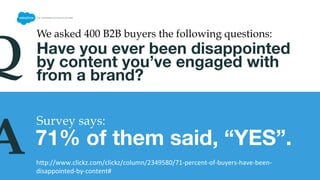 Stage Based Theory
01
Content must be made relevant to the buyer at
the stage of the lifecycle they are in. This is
extremely important for both you and them.
 