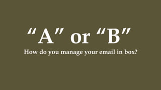 Limitless Media  
Is very diﬀerent
This is over 12 hours per day, across
multiple screens. Tangling up work life,
personal life, and everything else together.
	
  
 