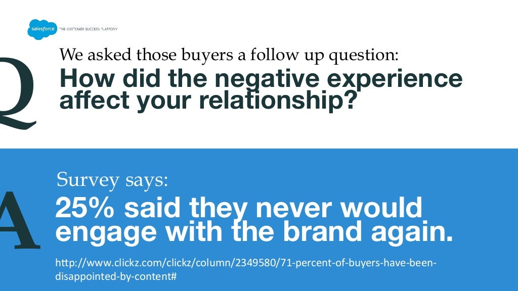 How did the negative experience