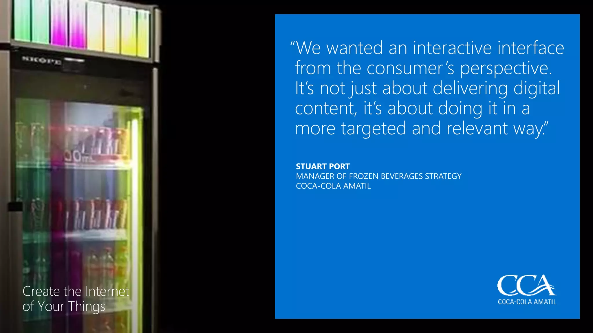 Create the Internet
of Your Things
 