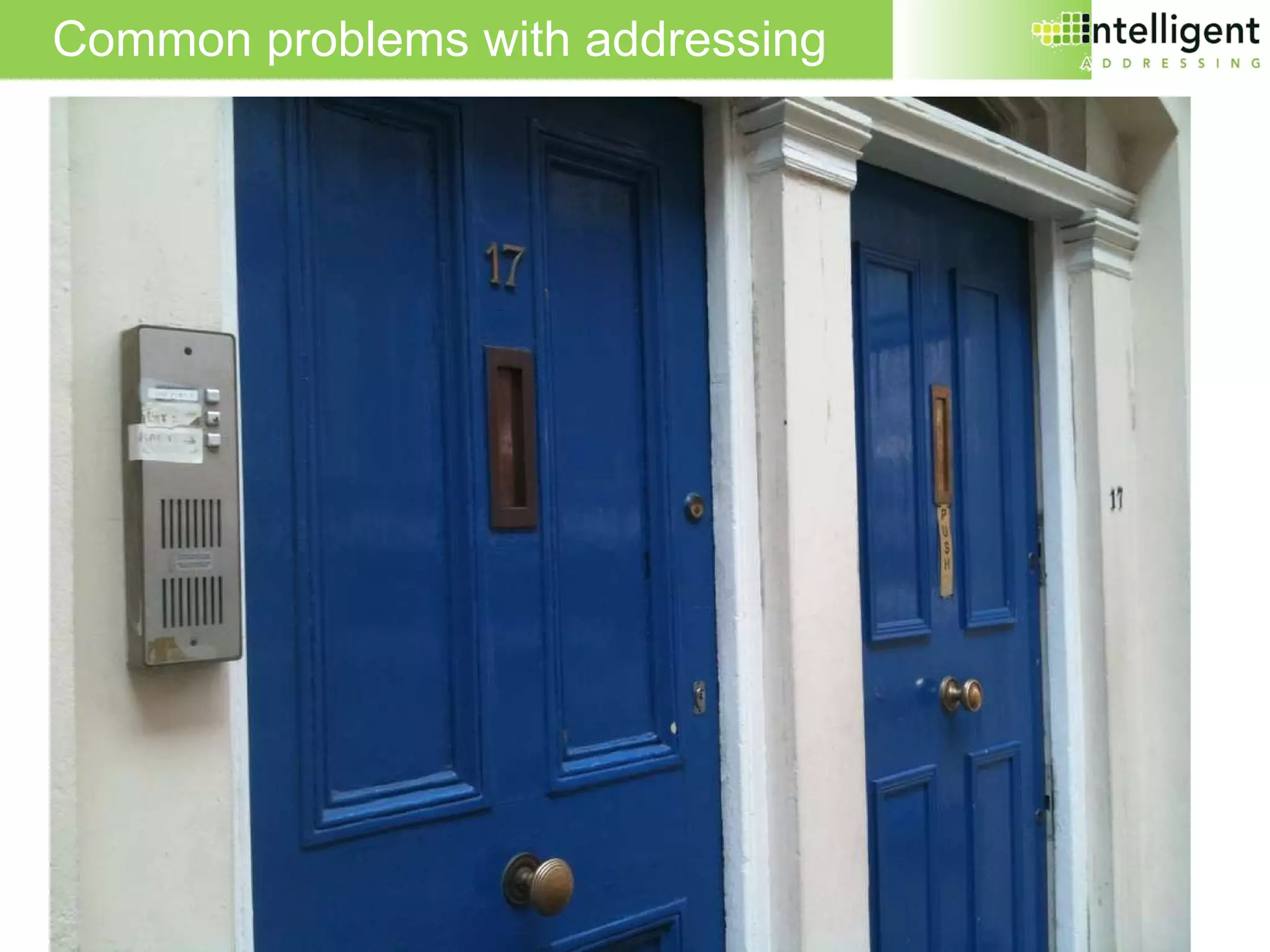 Common problems with addressing 