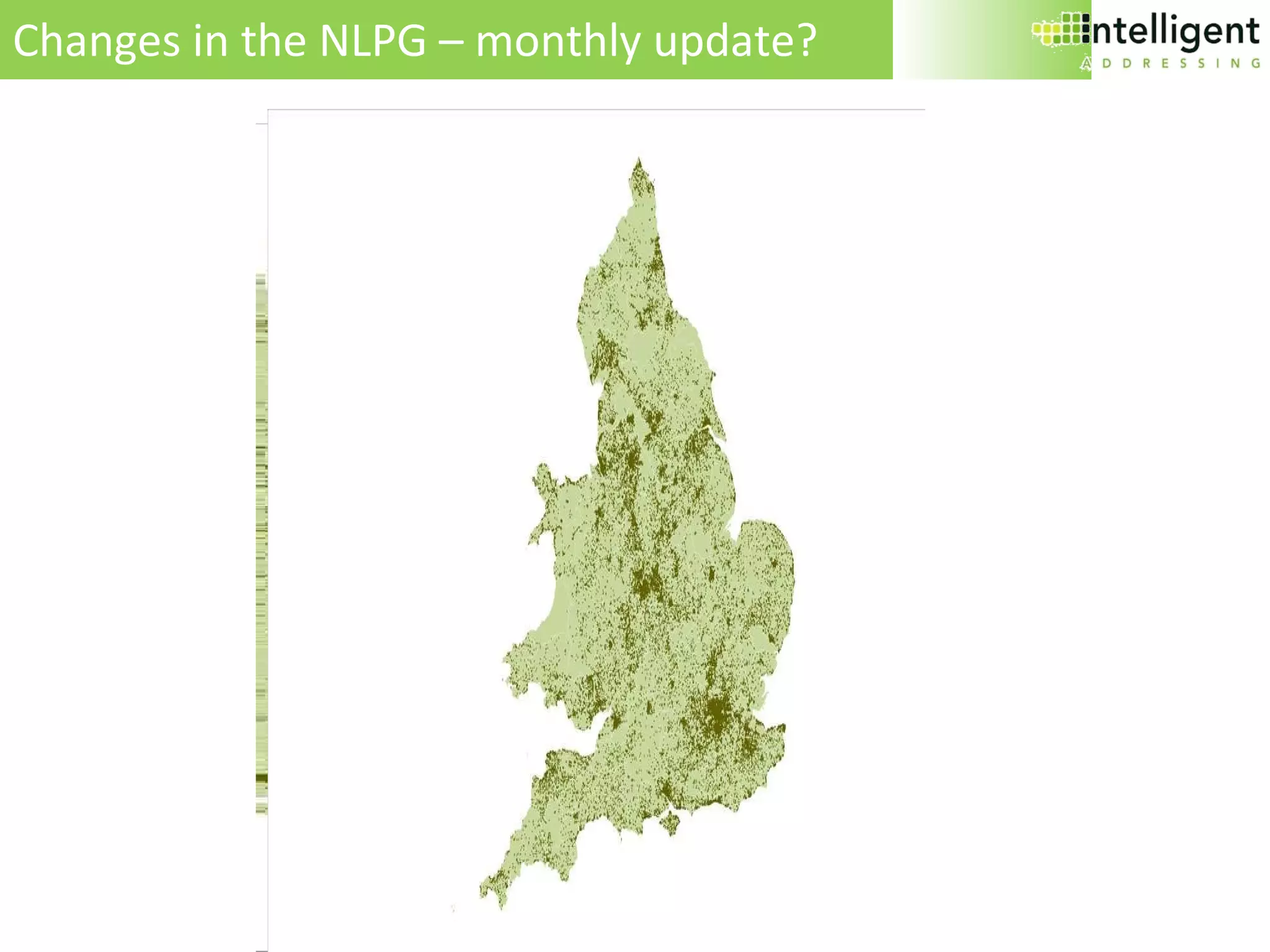 Changes in the NLPG – monthly update? 