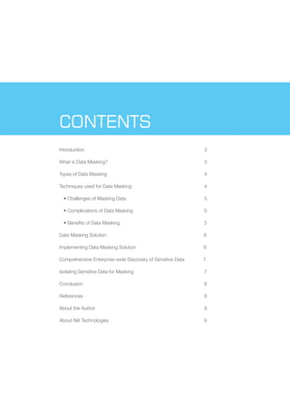 Data masking techniques for Insurance | PDF
