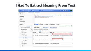 I Had To Extract Meaning From Text
 