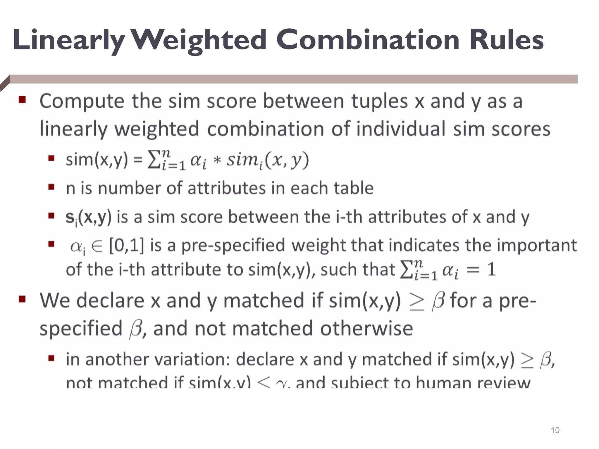 Linearly Weighted Combination Rules

10
 