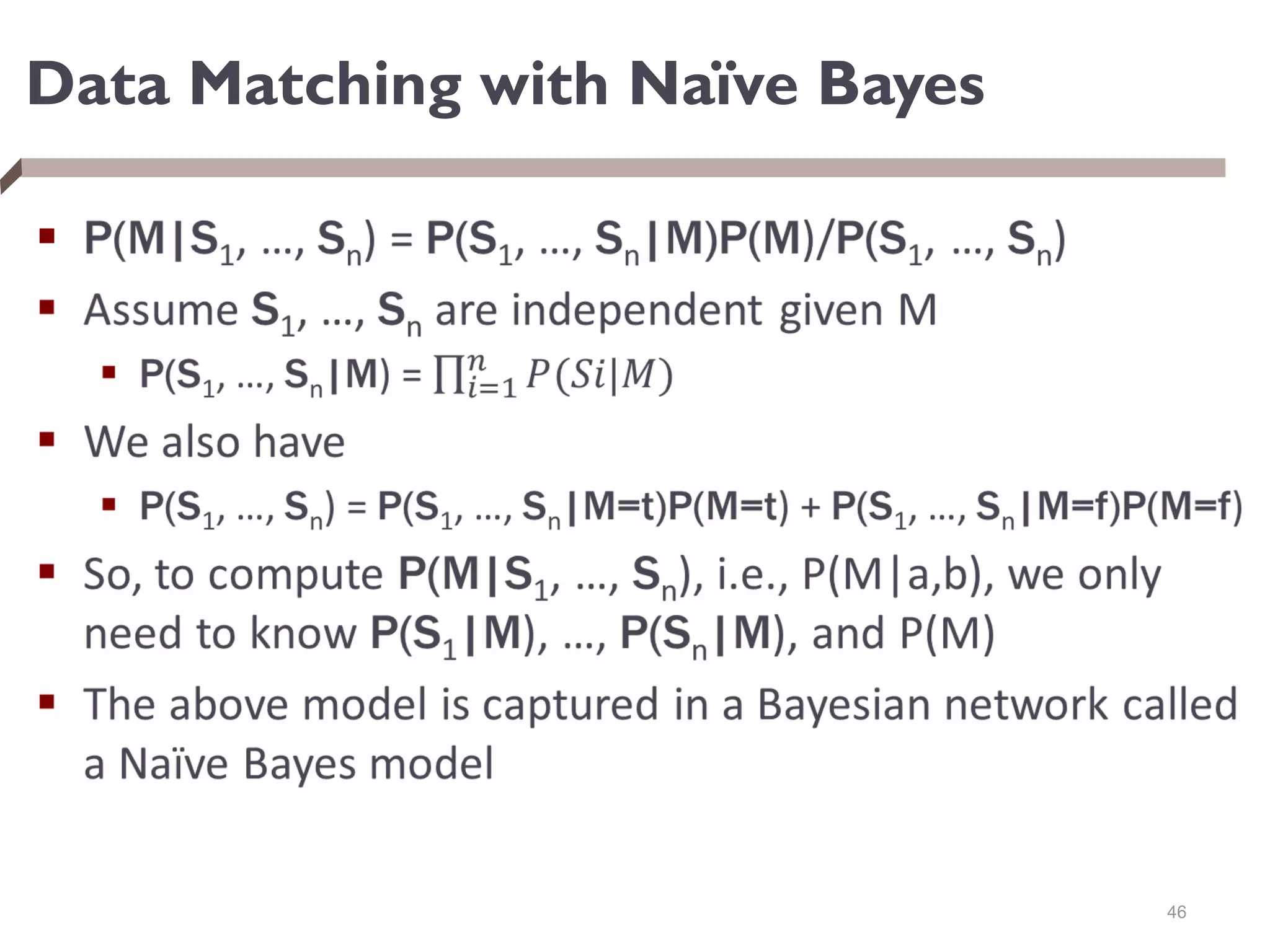 Data Matching with Naïve Bayes

46
 