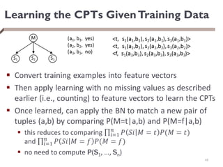 Learning the CPTs GivenTraining Data

48
 