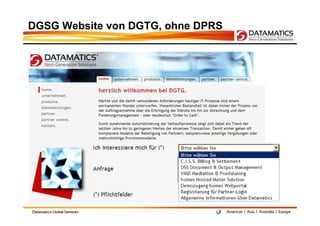 DGSG Website von DGTG, ohne DPRS
 