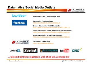 Datamatics Social Media Outlets

                        @datamatics_EU      @datamatics_pub


                        Dat...
