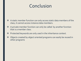 Data members and member functions | PPTX