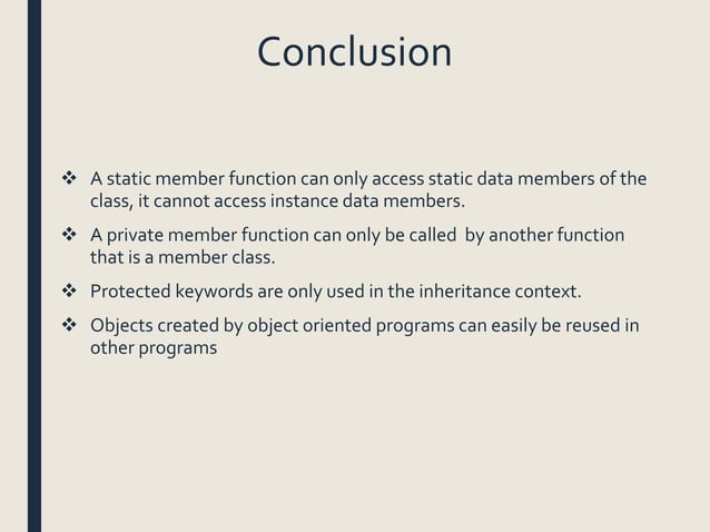 Data members and member functions | PPTX