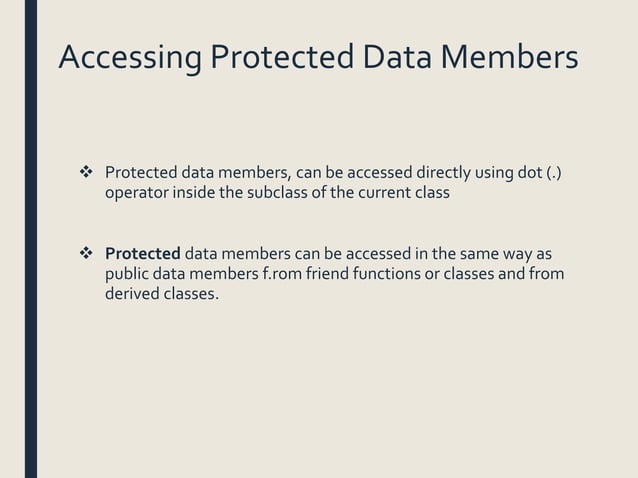 Data members and member functions | PPTX