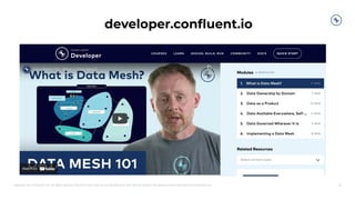 Copyright 2021, Conﬂuent, Inc. All rights reserved. This document may not be reproduced in any manner without the express written permission of Conﬂuent, Inc. 22
developer.conﬂuent.io
 