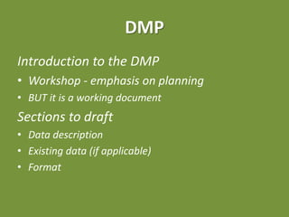Data Management Lab: Session 1 Slides | PDF