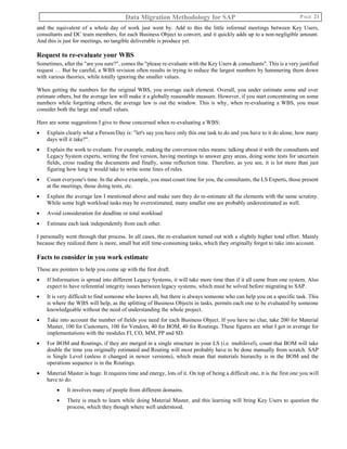 Data migration methodology for sap v2 | PDF
