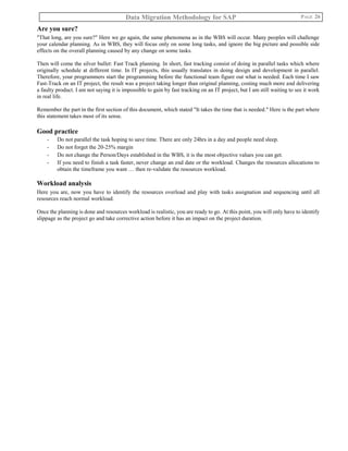 Data migration methodology for sap v2 | PDF