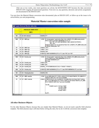 Data migration methodology for sap v2 | PDF