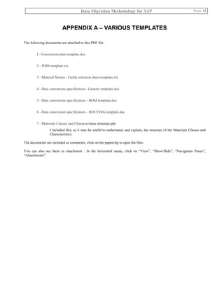 Data migration methodology for sap v2 | PDF