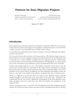 Data migration patterns special | PDF | Databases | Computer Software ...