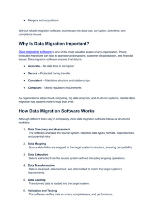 Data Migration Software – All You Need to Know About Data Migration ...