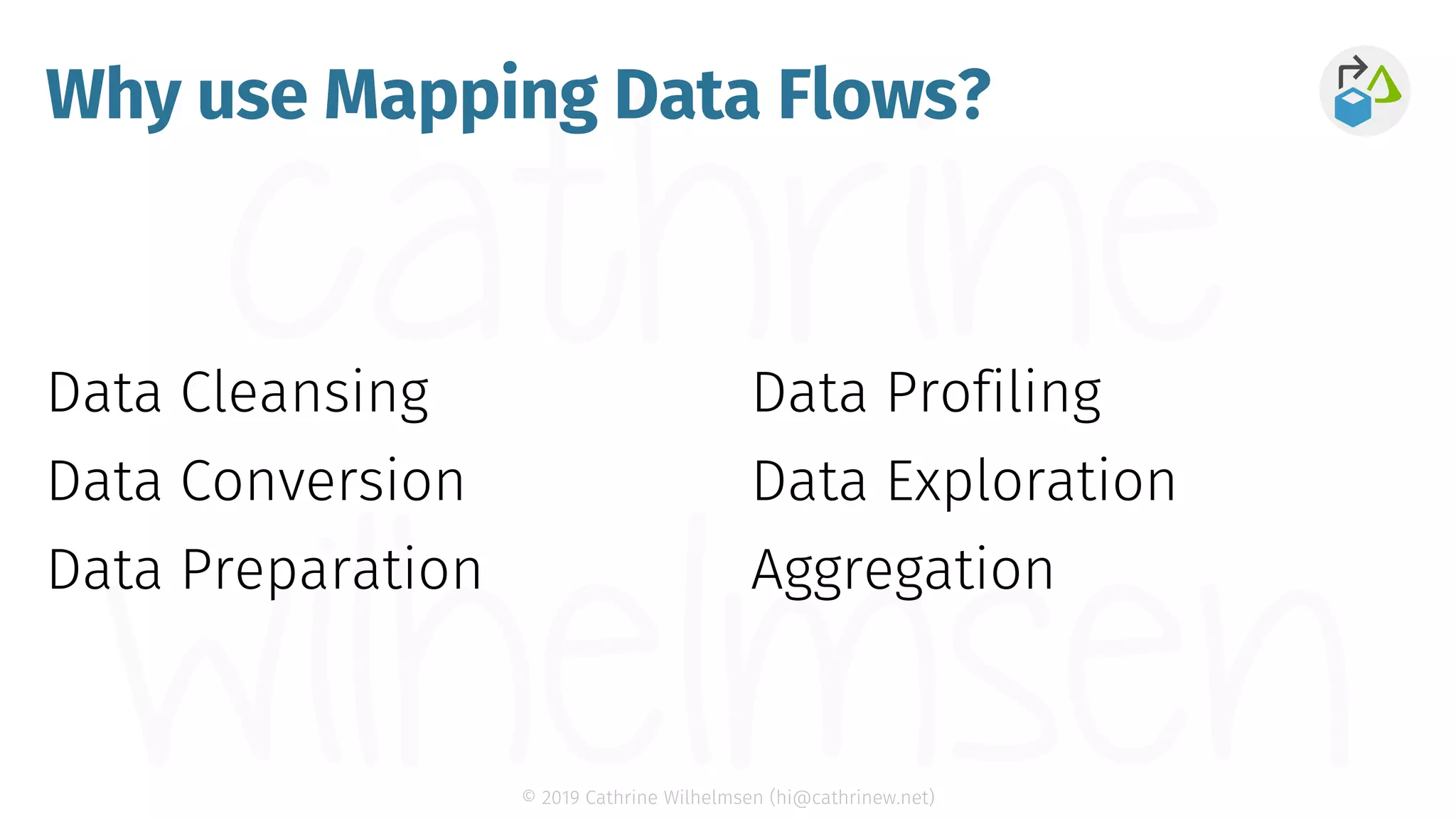 Creating Visual Transformations in Azure Data Factory (dataMinds Conn…