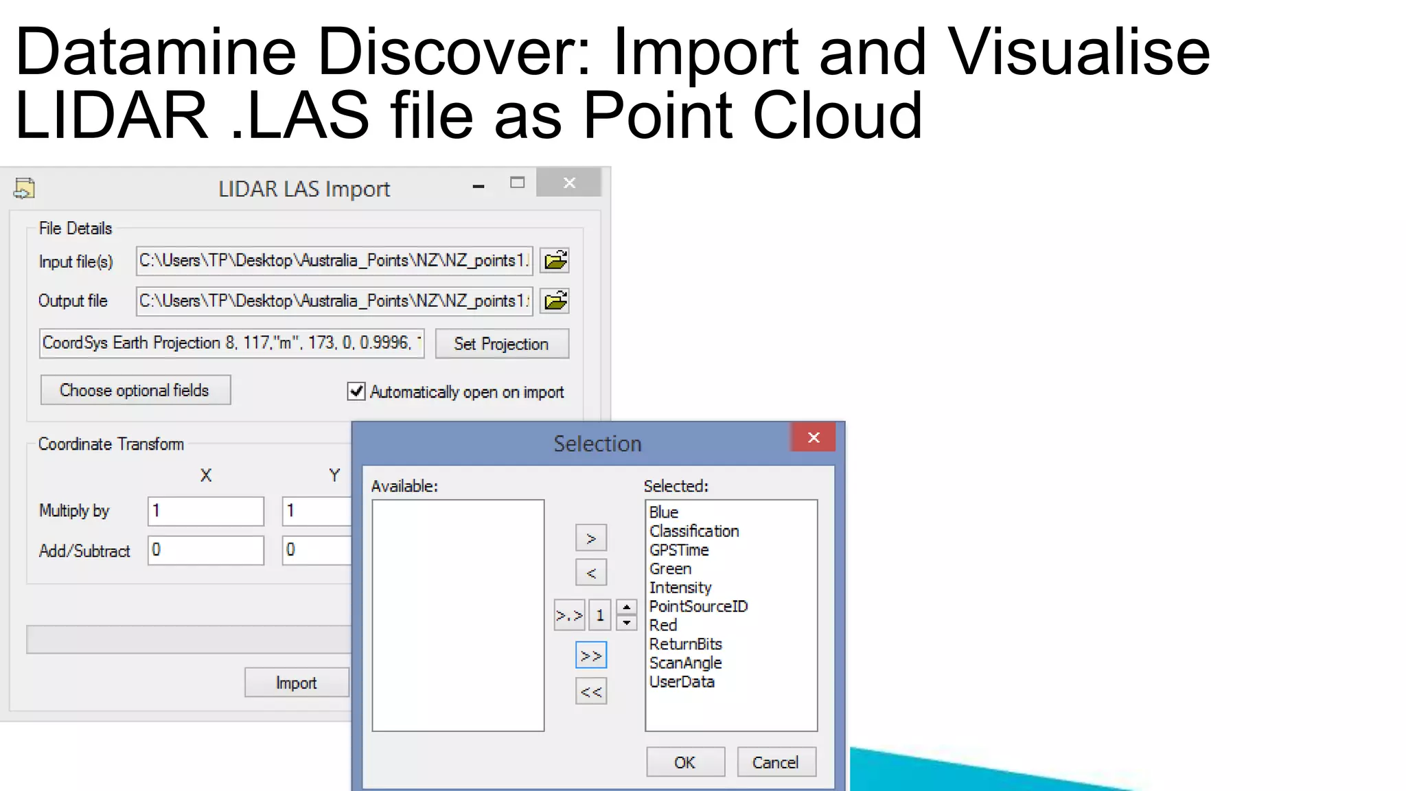 Datamine Discover3D - LIDAR-Drone Applications | PPTX
