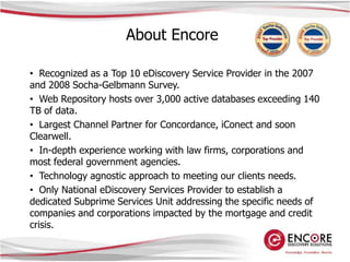 Data Minimization.Defensible Culling Techniques 04.03.09