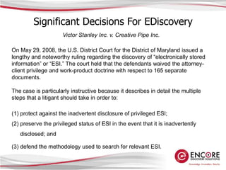 Data Minimization.Defensible Culling Techniques 04.03.09