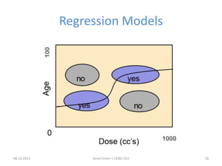 Regression Models
08.10.2013 Seval Ünver | CENG 553 18
 